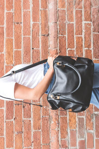 Black Leather Bag - shoptest-tam