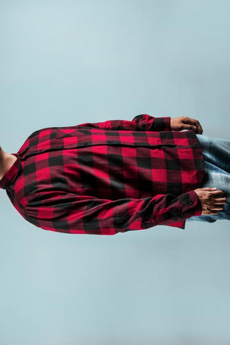 Chequered Red Shirt - shoptest-tam